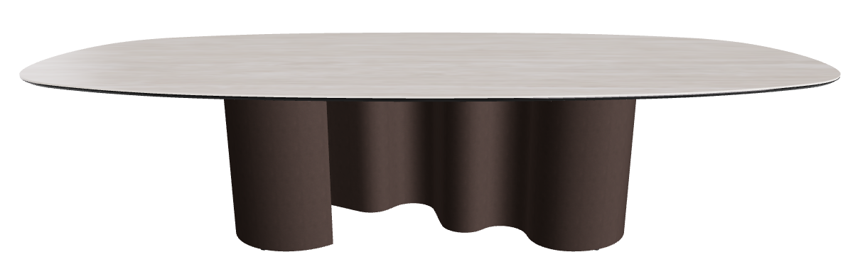 300x150x74h Biscuit Shaped_Colosseo_Bronze Embossed