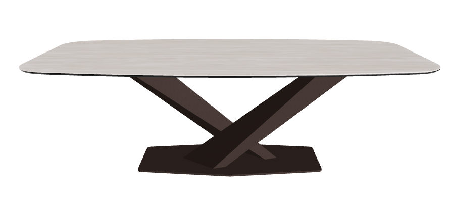 Cattelan Italia Stratos Keramik Barrel-Shaped Dining Table – 240x120x75h