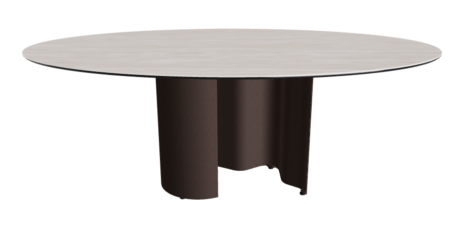 200x120x74h Oval Shaped_Colosseo_Bronze Embossed