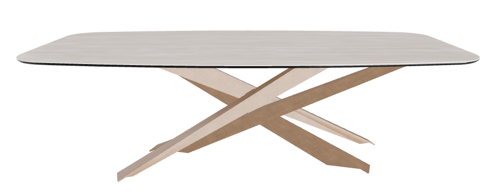 240x120x74.5h Barrel Shaped_Colosseo_Brushed Bronze