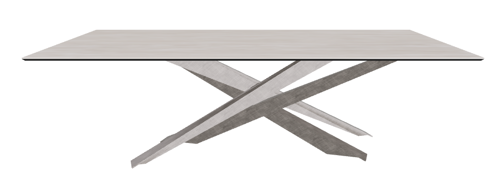 240x120x74.5h Rectangle Shaped_Colosseo_Brushed Grey