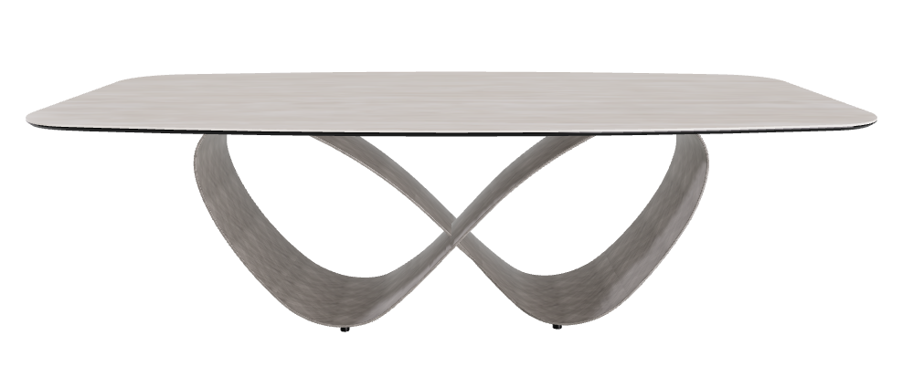 240x120x74h Barrel Shaped_Colosseo_Brushed Grey
