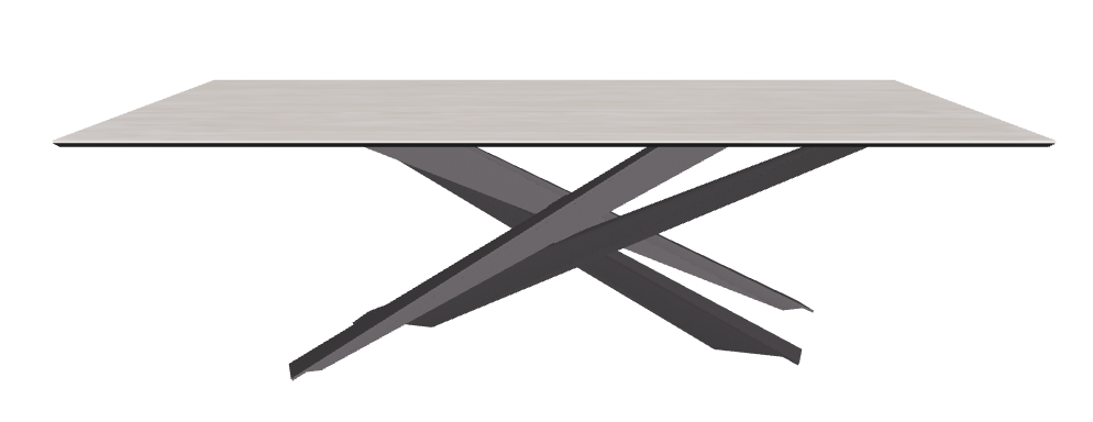 240x120x74.5h Rectangle Shaped_Colosseo_Graphite Embossed