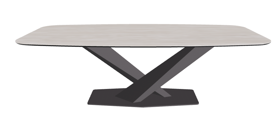 Cattelan Italia Stratos Keramik Barrel-Shaped Dining Table – 240x120x75h
