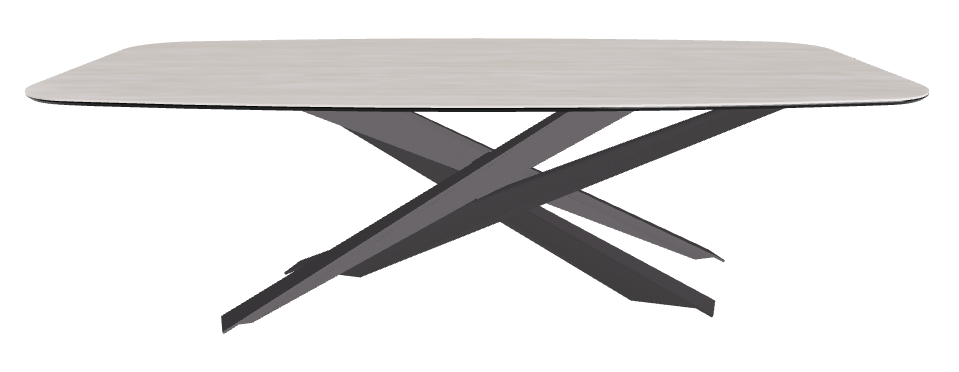 240x120x74.5h Barrel Shaped_Colosseo_Graphite Embossed