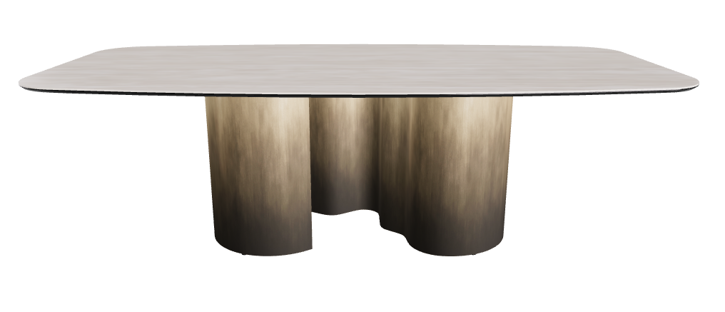 240x120x74h Barrel Shaped_Colosseo_Oxy Brass