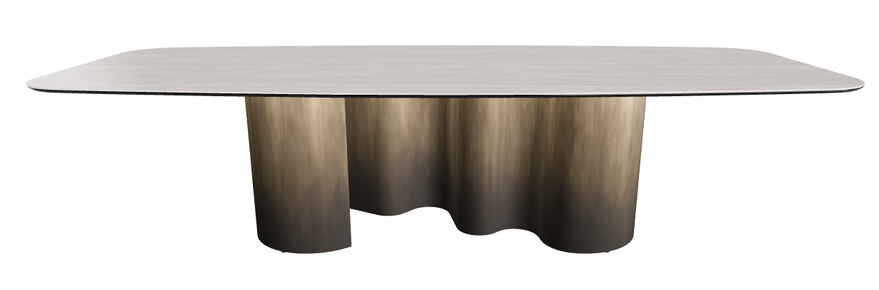 300x120x74h Barrel Shaped_Colosseo_Oxy Brass