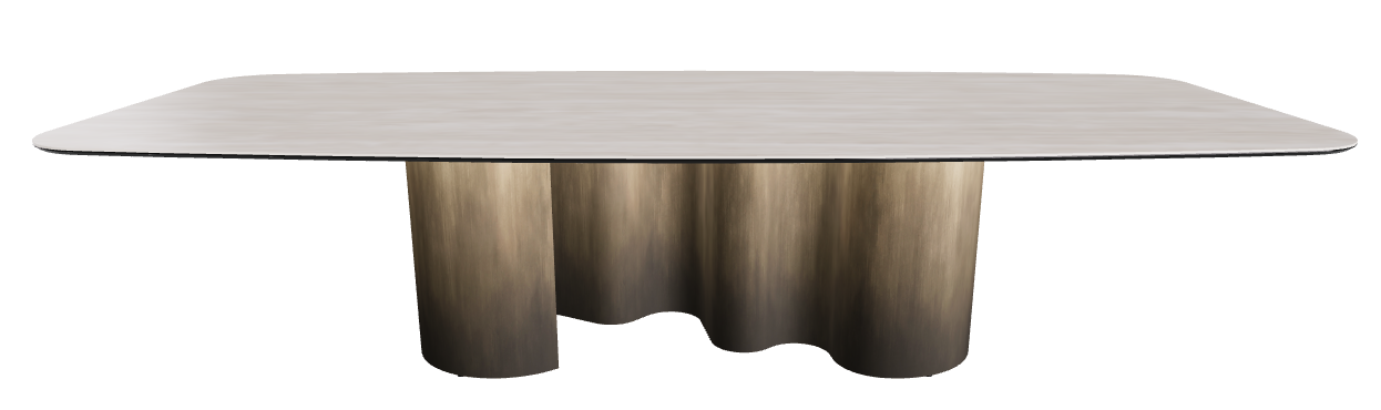 320x138x74h Barrel Shaped_Colosseo_Oxy Brass