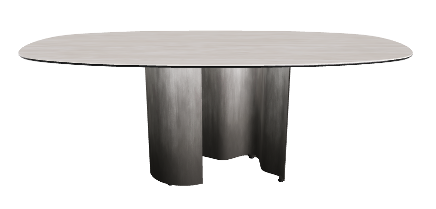 200x100x74h Bisuit Shaped_Colosseo_Oxy Grey