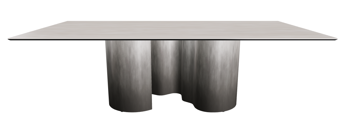 240x120x74h Rectangle Shaped_Colosseo_Oxy Grey