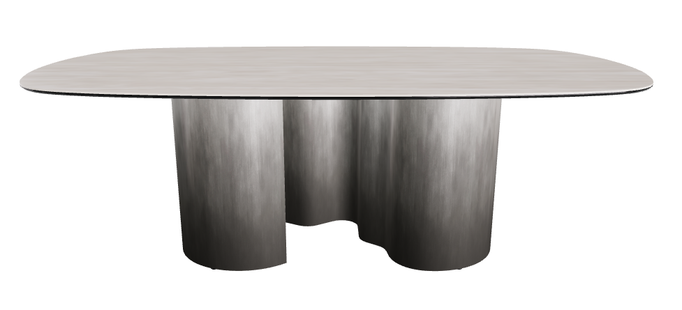 220x120x74h Biscuit Shaped_Colosseo_Oxy Grey