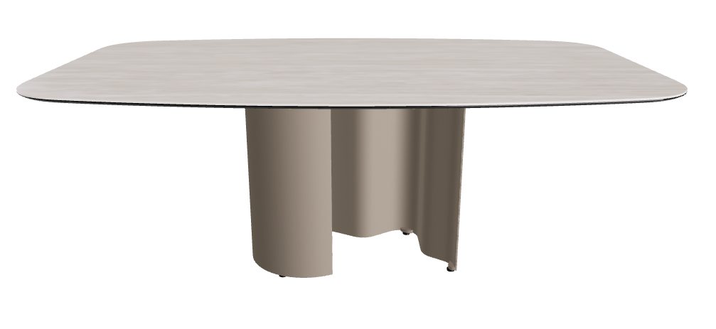 200x120x74h Barrel Shaped_Colosseo_Titanium Embossed