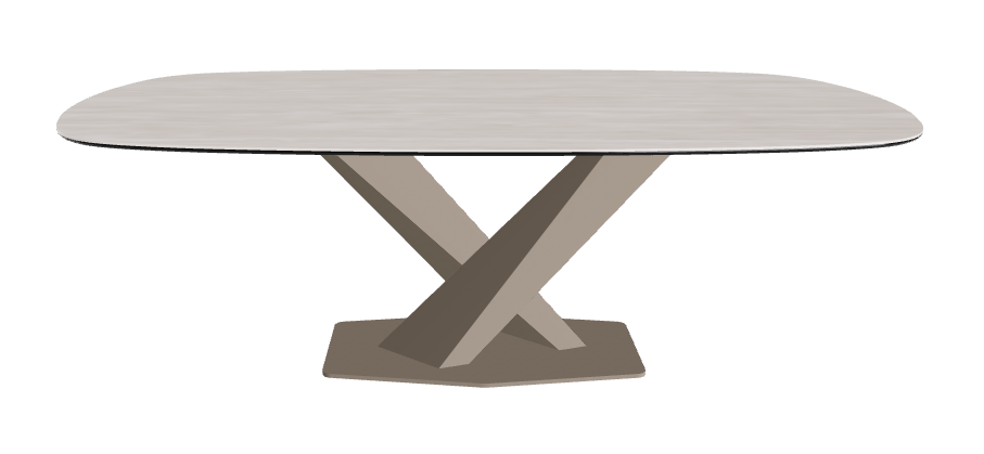 Cattelan Italia Stratos Keramik Biscuit Shaped Dining Table – 200x120x75h