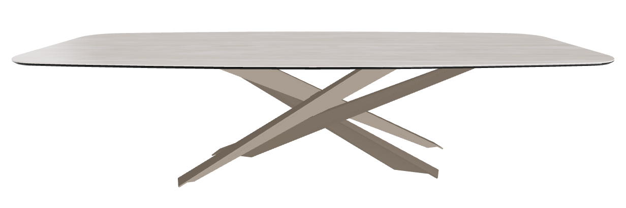 300x120x74.5h Barrel Shaped_Colosseo_Titanium Embossed