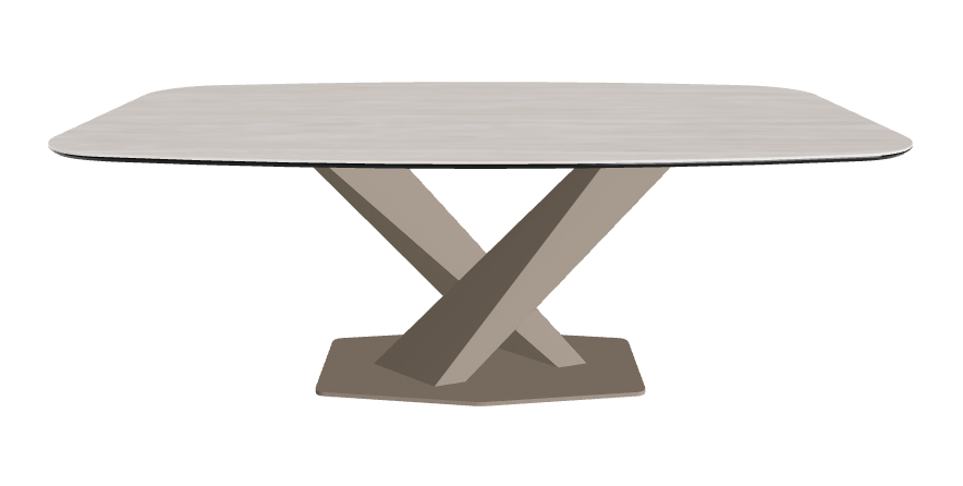 Cattelan Italia Stratos Keramik Barrel Shaped Dining Table – 200x120x75h