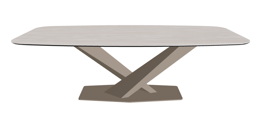 Cattelan Italia Stratos Keramik Barrel-Shaped Dining Table – 240x120x75h