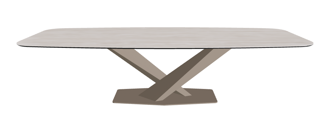 Cattelan Italia Stratos Keramik Barrel-Shaped Dining Table – 300x120x75h