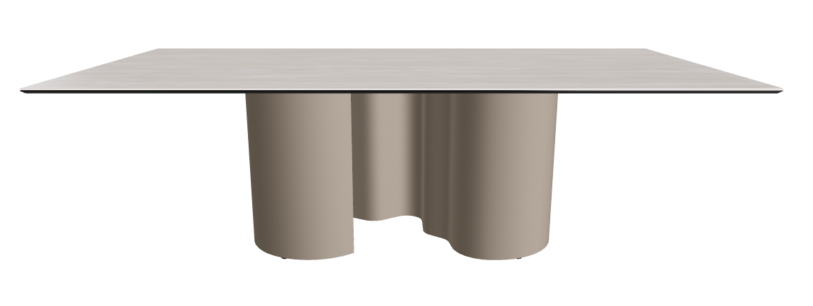 240x120x74h Rectangle Shaped_Colosseo_Titanium Embossed