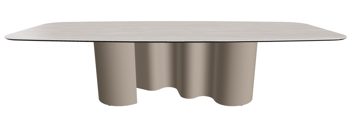 300x120x74h Barrel Shaped_Colosseo_Titanium Embossed