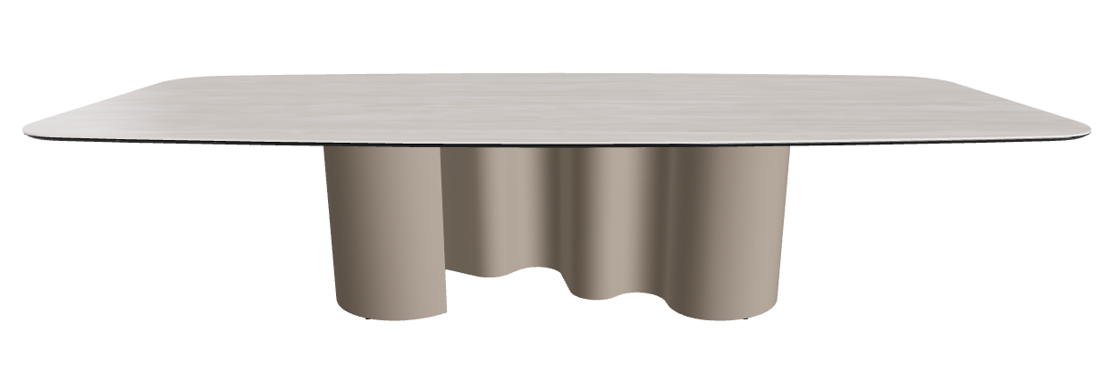 320x138x74h Barrel Shaped_Colosseo_Titanium Embossed
