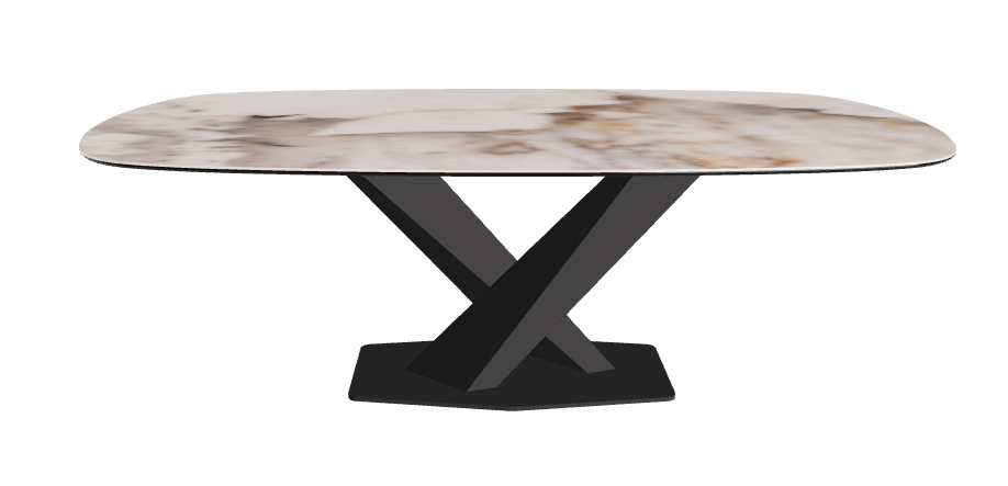 Cattelan Italia Stratos Keramik Biscuit Shaped Dining Table – 200x120x75h