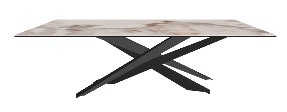 240x120x74.5h Rectangle Shaped_Corcovado_Black Embossed