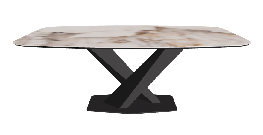 Cattelan Italia Stratos Keramik Barrel Shaped Dining Table – 200x120x75h