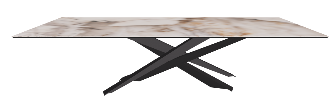 300x120x74.5h Rectangle Shaped_Corcovado_Black Embossed