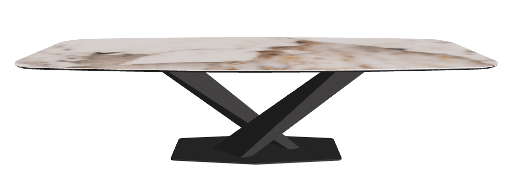 Cattelan Italia Stratos Keramik Barrel-Shaped Dining Table – 300x120x75h