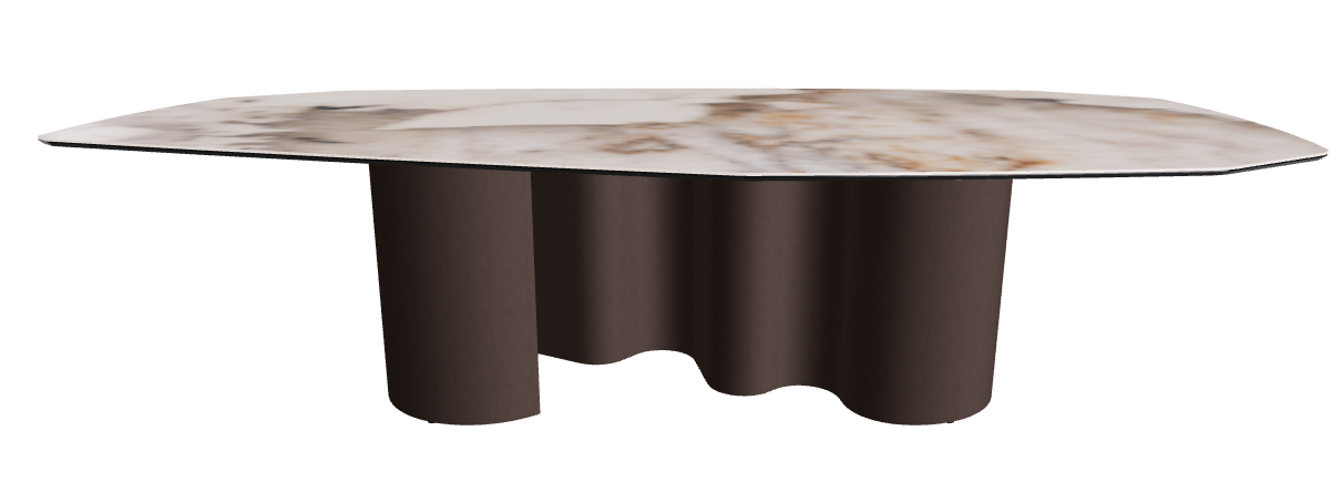 300x130x74h Polygon Shaped_Corcovado_Bronze Embossed