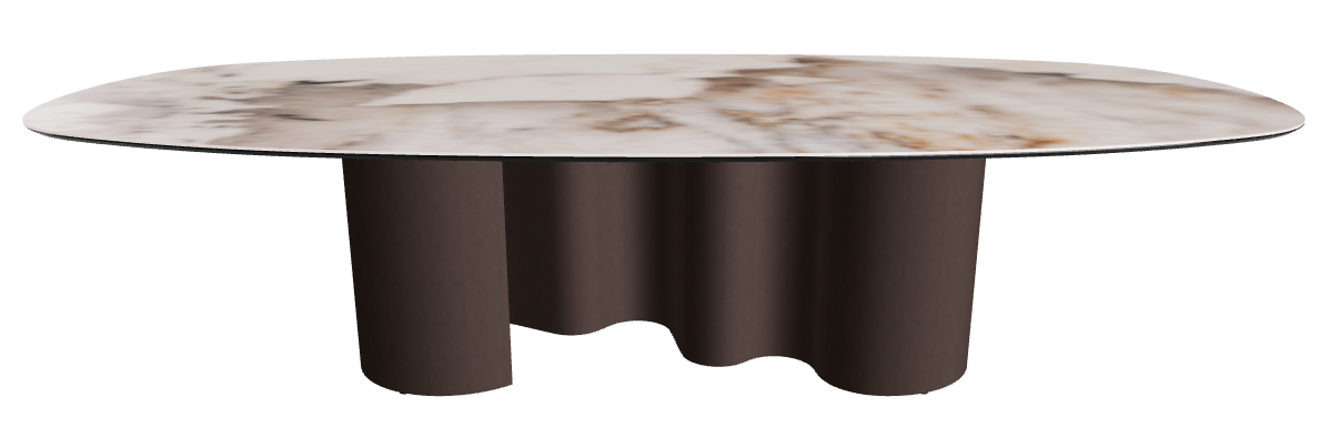 300x150x74h Biscuit Shaped_Corcovado_Bronze Embossed