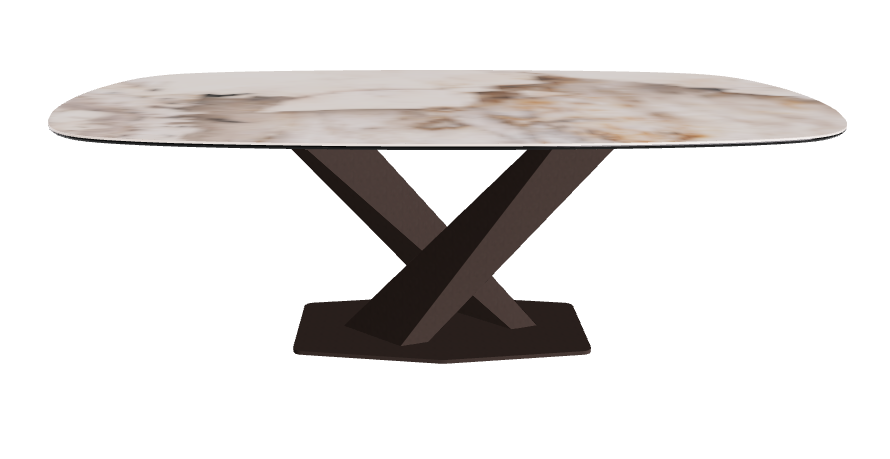 Cattelan Italia Stratos Keramik Biscuit Shaped Dining Table – 200x120x75h