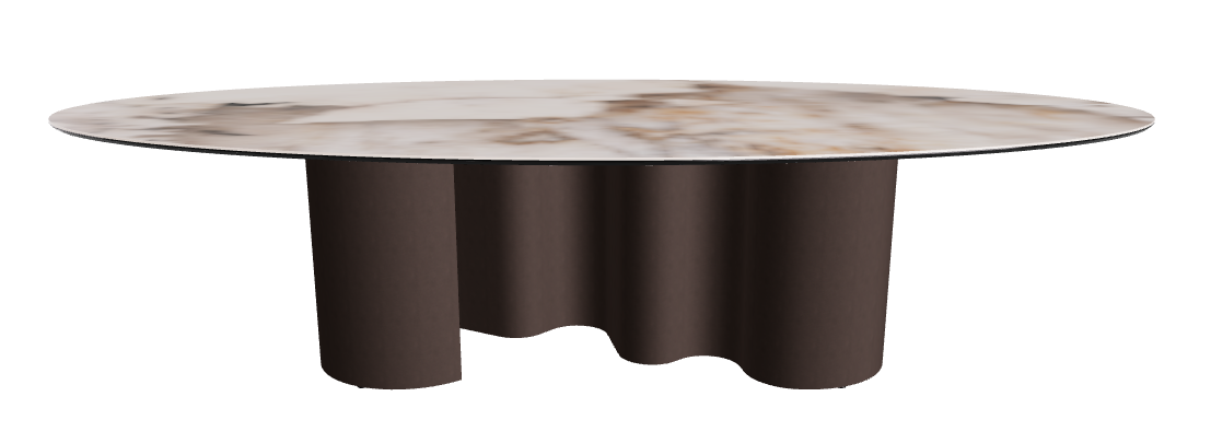 300x150x74h Oval Shaped_Corcovado_Bronze Embossed