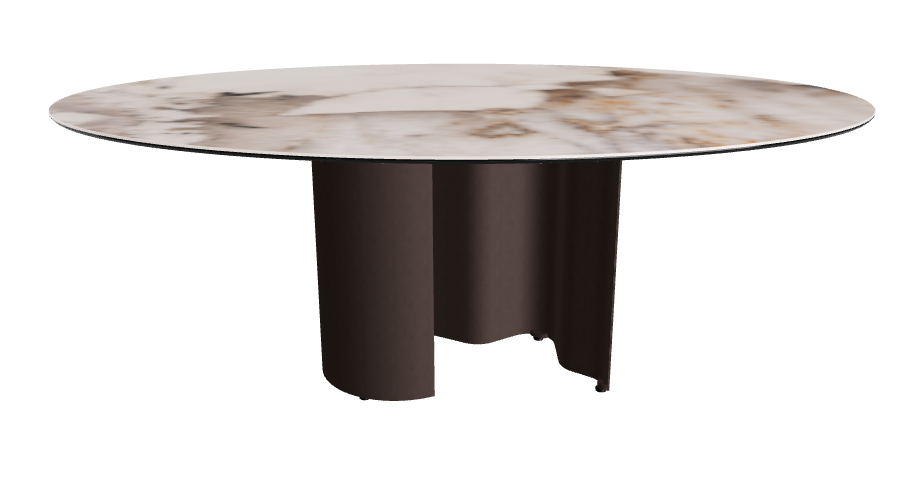 200x120x74h Oval Shaped_Corcovado_Bronze Embossed