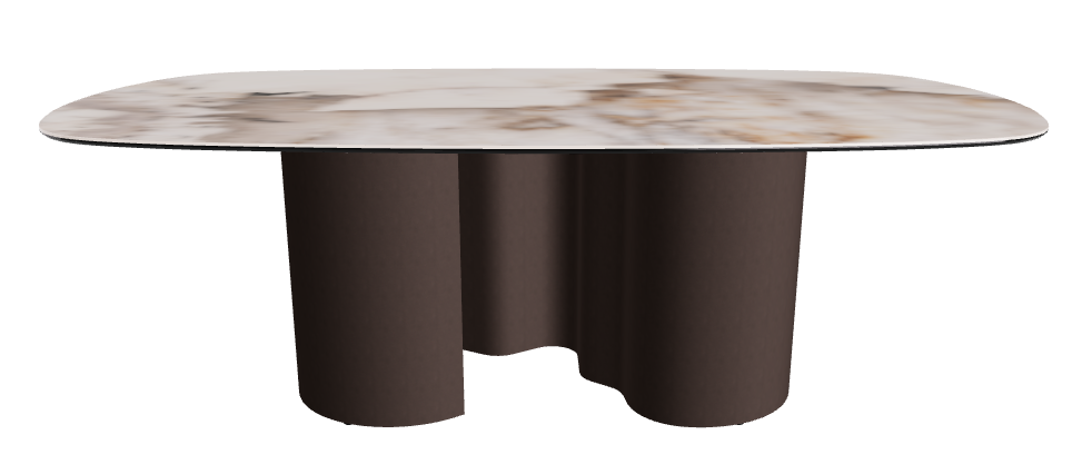 220x120x74h Biscuit Shaped_Corcovado_Bronze Embossed