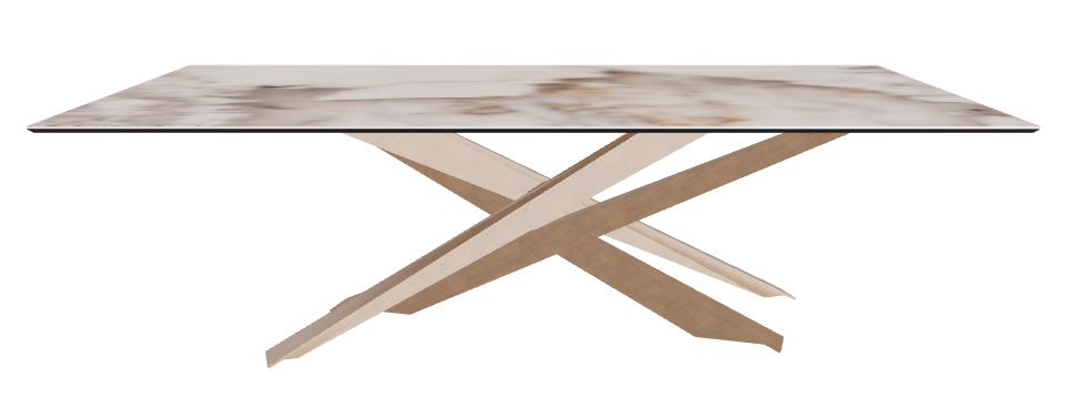 240x120x74.5h Rectangle Shaped_Corcovado_Brushed Bronze