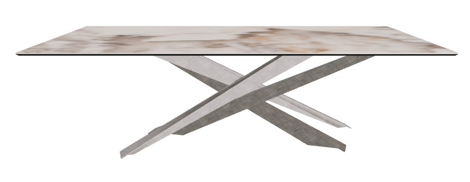 240x120x74.5h Rectangle Shaped_Corcovado_Brushed Grey