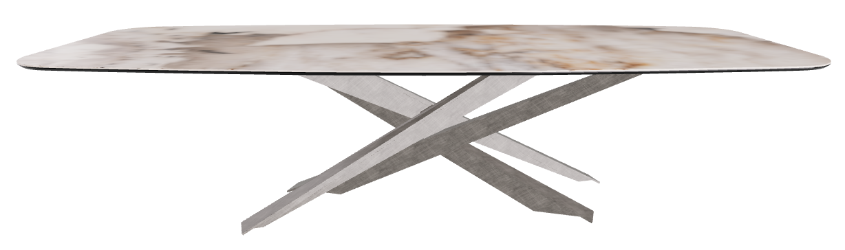 300x120x74.5h Barrel Shaped_Corcovado_Brushed Grey