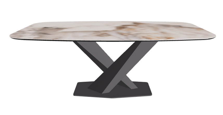 Cattelan Italia Stratos Keramik Barrel Shaped Dining Table – 200x120x75h