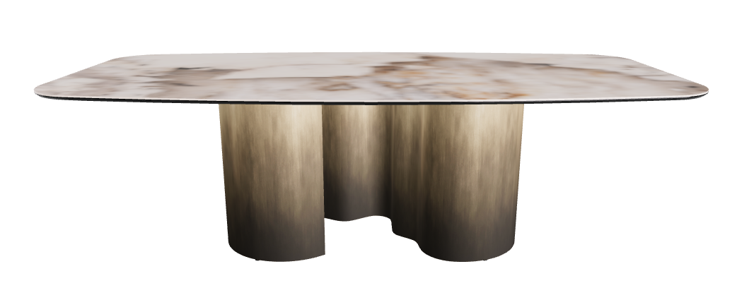240x120x74h Barrel Shaped_Corcovado_Oxy Brass