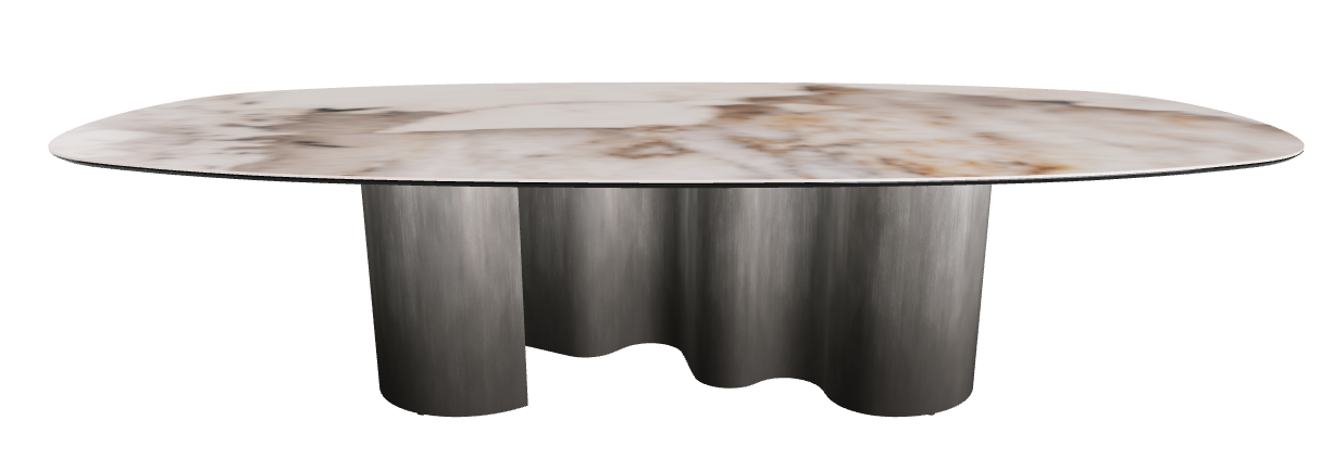 300x150x74h Biscuit Shaped_Corcovado_Oxy Grey