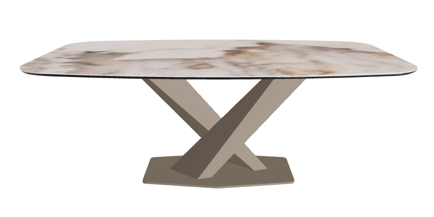 Cattelan Italia Stratos Keramik Barrel Shaped Dining Table – 200x120x75h