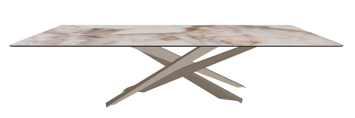 300x120x74.5h Rectangle Shaped_Corcovado_Titanium Embossed