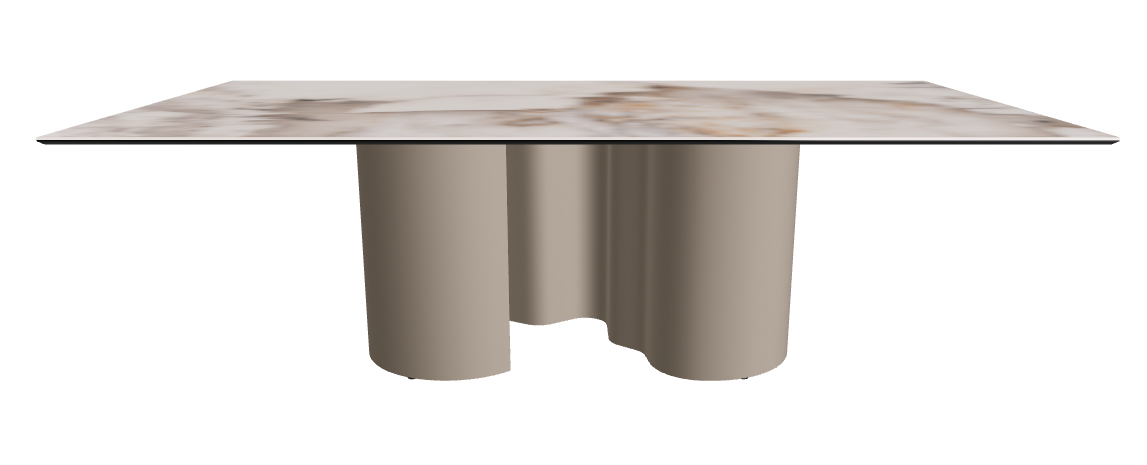 240x120x74h Rectangle Shaped_Corcovado_Titanium Embossed