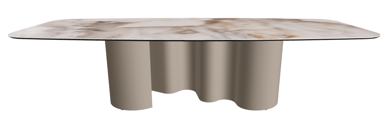 300x120x74h Barrel Shaped_Corcovado_Titanium Embossed