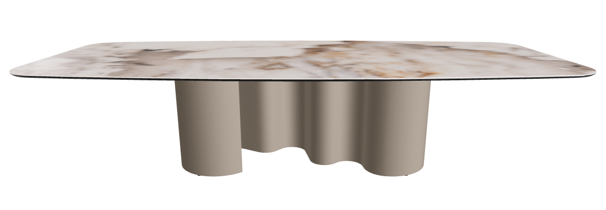 320x138x74h Barrel Shaped_Corcovado_Titanium Embossed