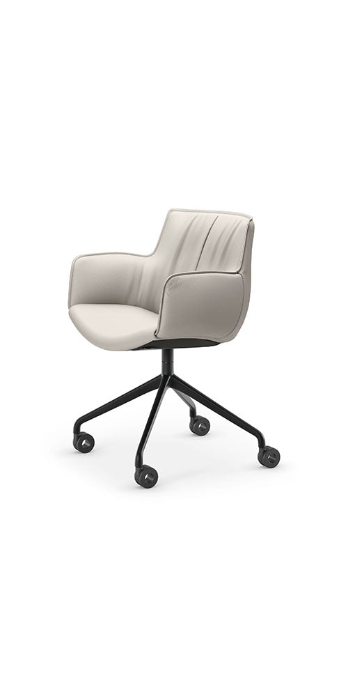 Cattelan Italia Rhonda Wheels Swivel Office Armchair