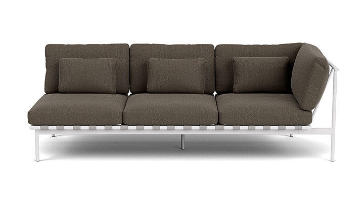 Barlow Tyrie Around Deep Seating Triple Lounge Sofa with Aluminium Right Arm