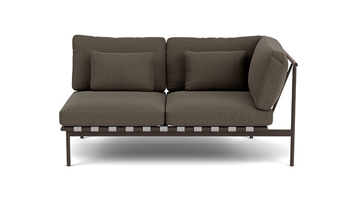 Barlow Tyrie Around Deep Seating Double Lounge Sofa with Aluminium Right Arm