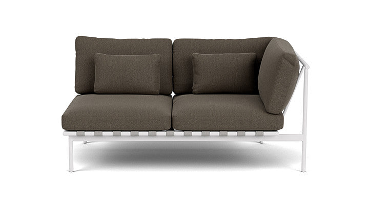 Barlow Tyrie Around Deep Seating Double Lounge Sofa with Aluminium Right Arm